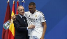 بيريز يشيد بمشاركة مبابي الأولى مع ريال مدريد