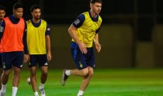 ثنائي النصر يعود للتدريبات قبل ديربي الهلال