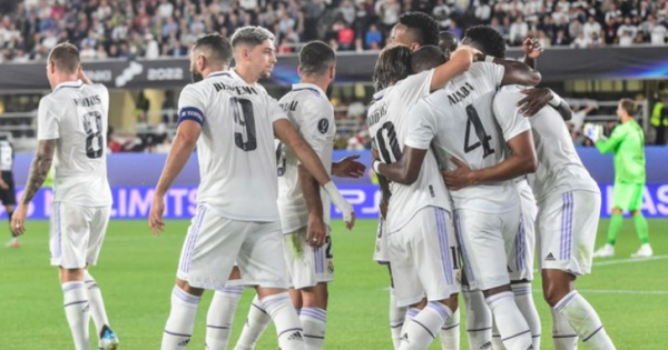 Real Madrid won the European Super Cup for the fifth time with a brace against Frankfurt.