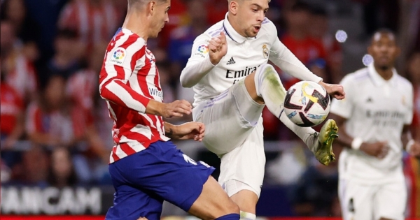 Madrid derby banner numbers