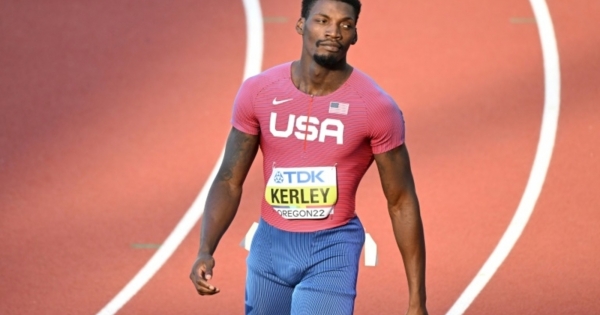 Curly won the 100 meters at the World Championships in Athletics