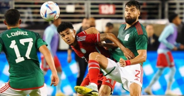 Colombia returns from afar and defeats Mexico in a friendly match.