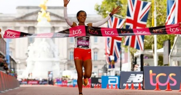 Ethiopia and Kenya lead the London Marathon