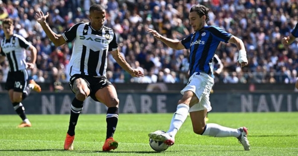 Serie A: Udinese take the lead temporarily after beating Inter by 3