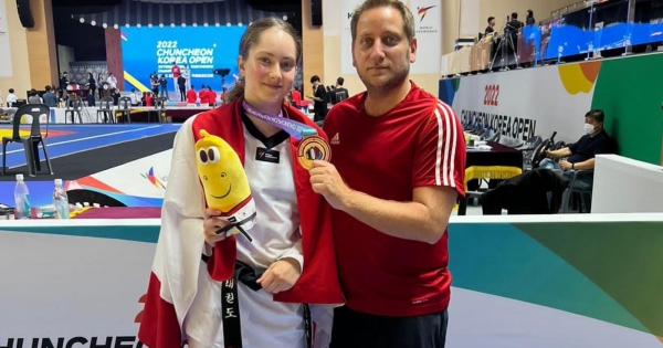 A new achievement for Lebanese taekwondo: Leticia Aoun’s bronze medal at the South Korean Open.