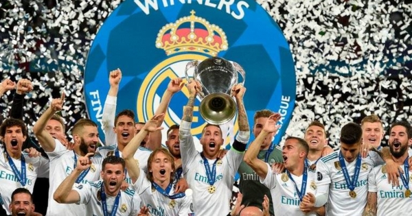 Real Madrid won their third successive Champions League title in a tear-and-error match against Liverpool.