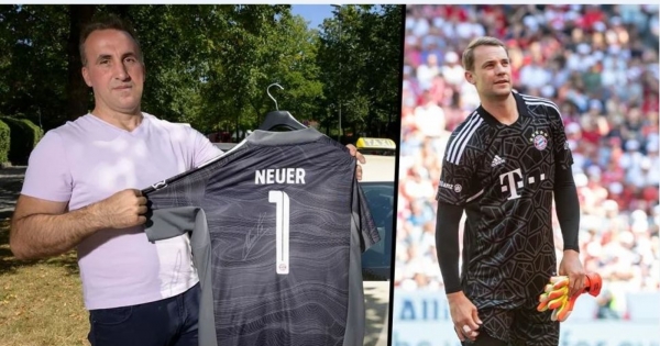 The goalkeeper of Bayern rewards an honest taxi driver with a T-shirt ..  and one last thing: What will I do with it? - News Cutter