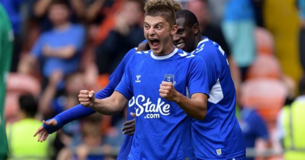 Friendly.. Everton quartet beat Blackpool and Lyon beat Feyenoord with a clean double