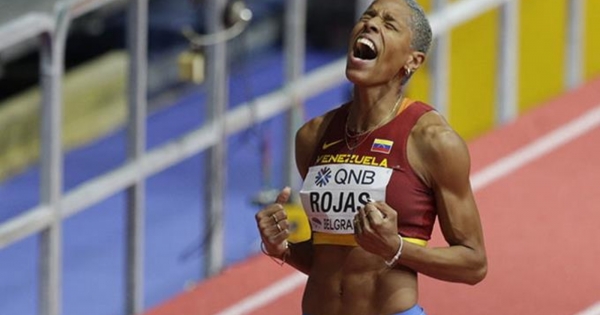 Venezuelan Rojas third consecutive triple jump title from the World Championships in Athletics