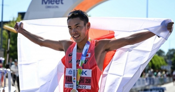 Eugene World Cup: Japan’s Yamanechi retains his 20km walking world title