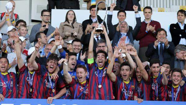 برشلونة يتوج بلقب دوري ابطال اوروبا للشباب