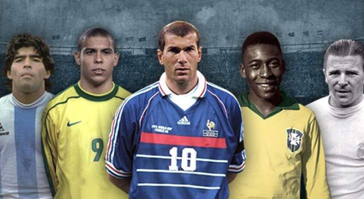 5 أسماء عربية في قائمة أعظم 48 أسطورة في تاريخ كرة القدم