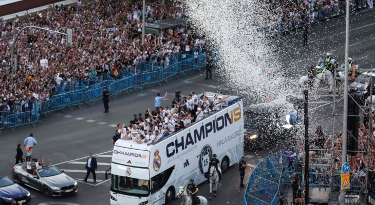 موجز الصباح: الريال يحتفل باللقب ال١٥ مع جماهيره في مدريد،كريستيانو يترك بصمته في الدوري السعودي، فيورنتينا يعرقل مساعي اتالانتا وسانت اتيان يعود الى الدرجة الاولى، ناغسلمان ينحي نوير وكروس عن القيادة،تأهل سينر وجابر في رولان غاروس