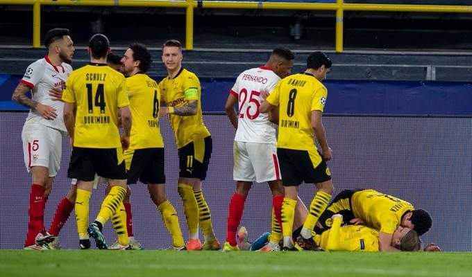 دوري ابطال اوروبا: دورتموند يعبر الى ربع النهائي بتخطيه عقبة اشبيلية‎