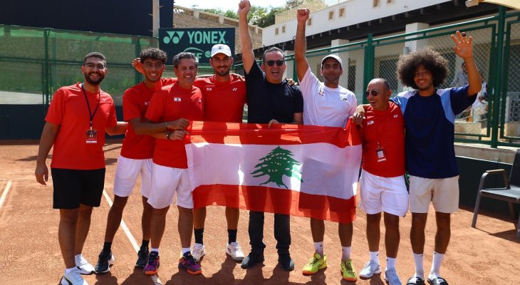 كأس دايفيز: لبنان حسم مواجهته مع جنوب افريقيا (3-1)