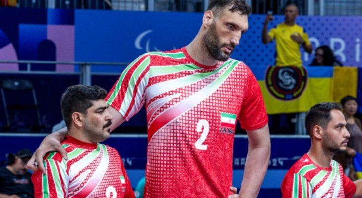 الالعاب البارالمبية : اطول بارالمبي في التاريخ  يقود منتخب ايران الى نصف نهائي كرة الطائرة جلوس